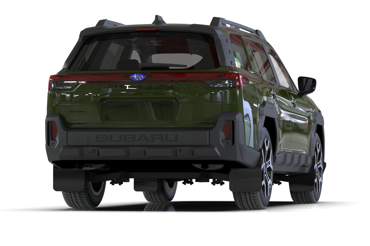 2022+ Subaru Outback Wilderness Garde-boue Noir - Logo Orange Sauvage