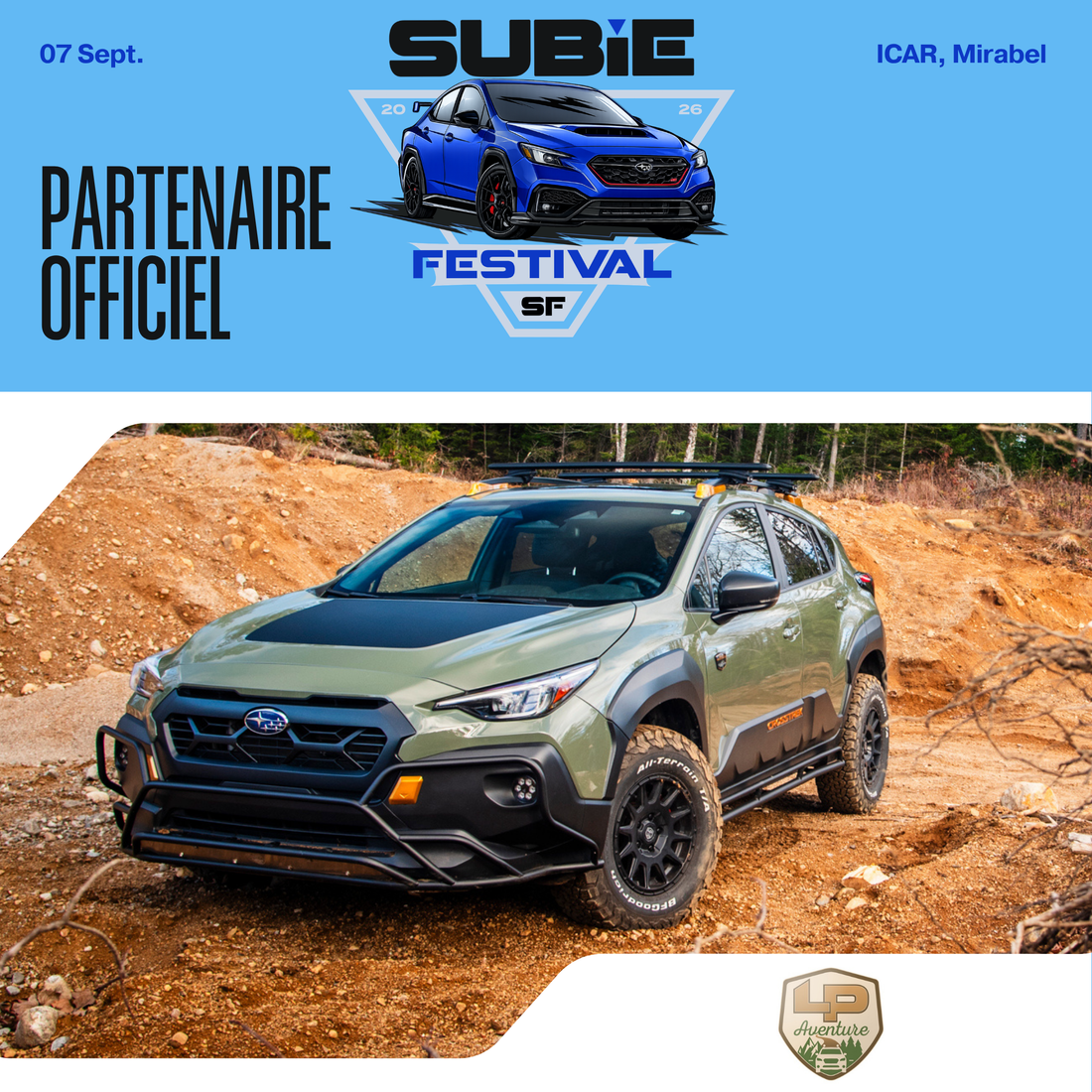 LP Aventure will be an official partner of the 2026 Subiefestival!