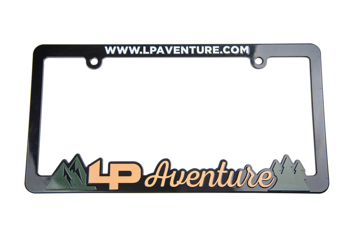 Cadre de plaque d'immatriculation LP Aventure