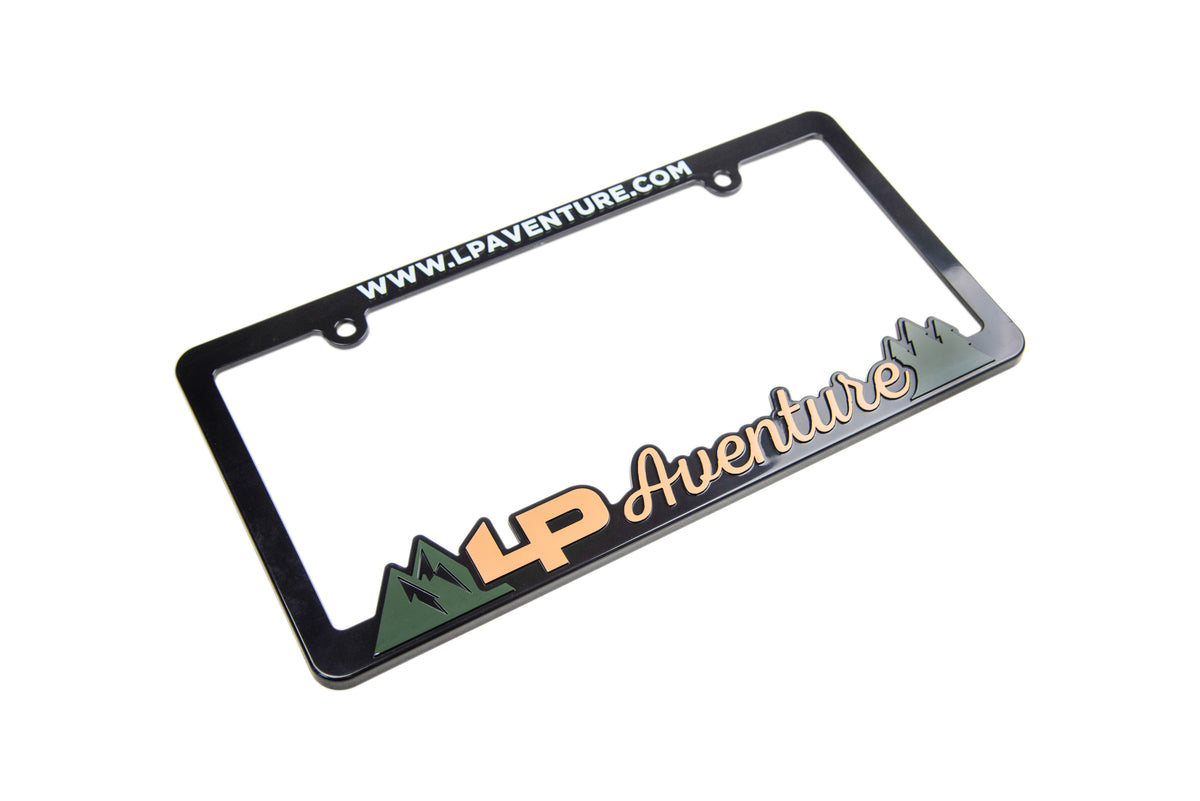 Cadre de plaque d'immatriculation LP Aventure
