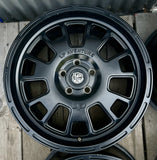Last set of 4 - LP Aventure wheels - LP7- 18x8 ET38 5x114.3 - Matte Black