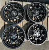 Last set of 4 LP Aventure Wheels - LP8- 17x7.5 ET15 5x114.3 - Matte Black