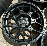 Last set of 4 LP Aventure Wheels - LP8- 17x7.5 ET15 5x114.3 - Matte Black