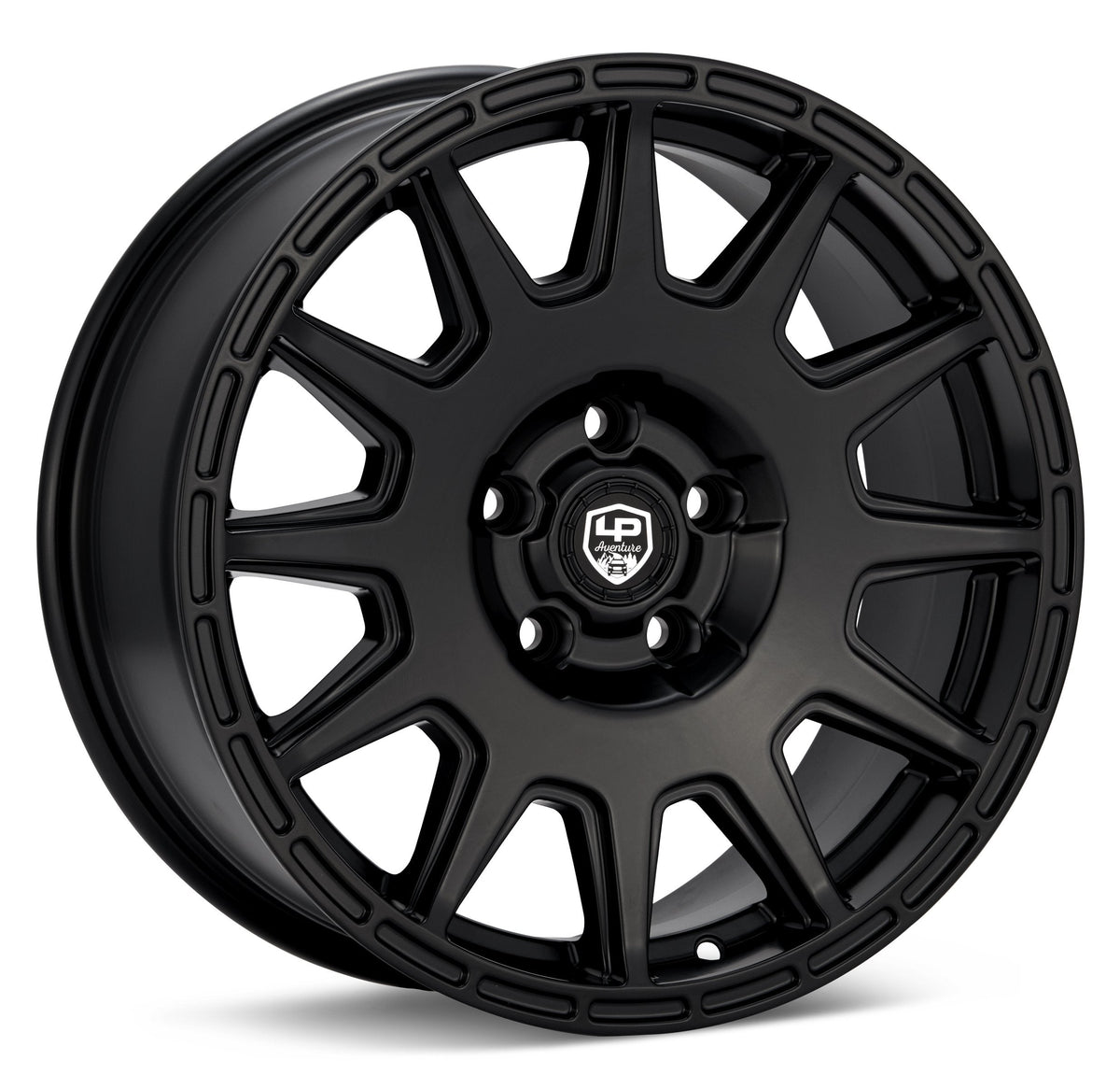 Set of 4 LP Aventure wheels - LP1 - 15x7 ET15 5x114.3 - Matte Black
