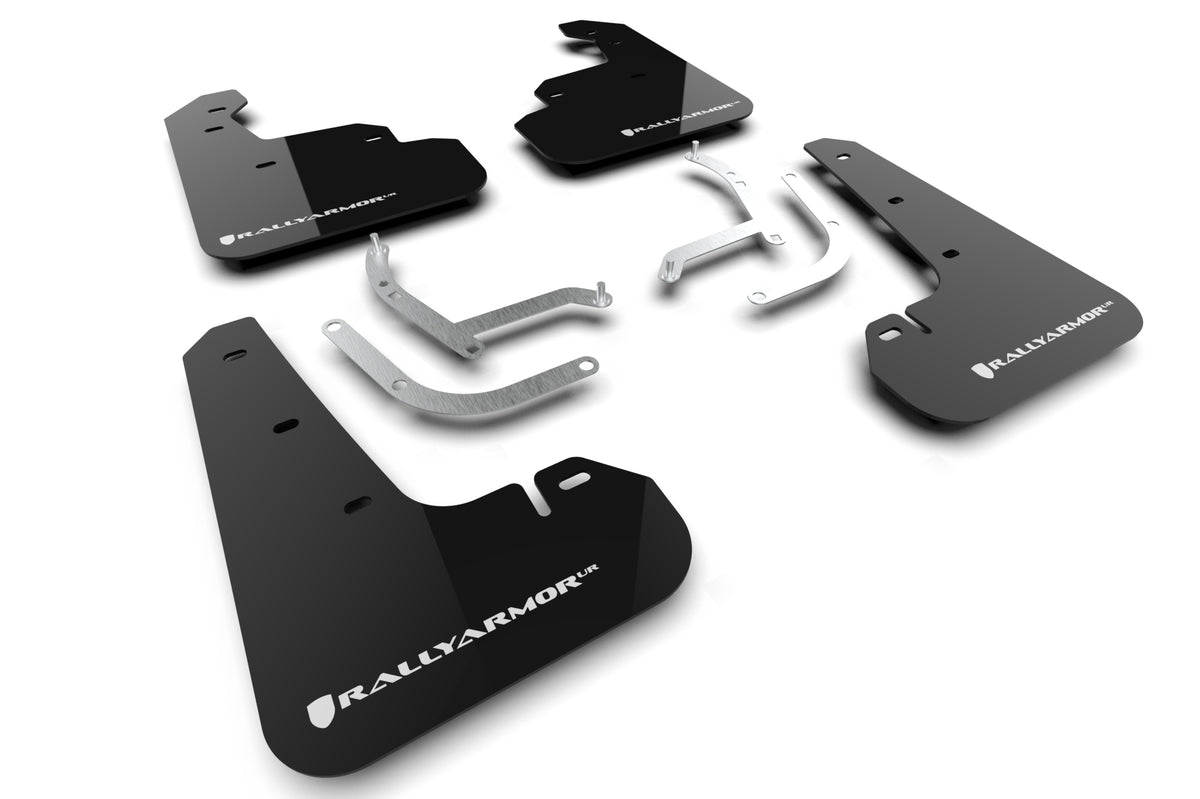 2024-25 Subaru Impreza Black Mud Flap White Logo