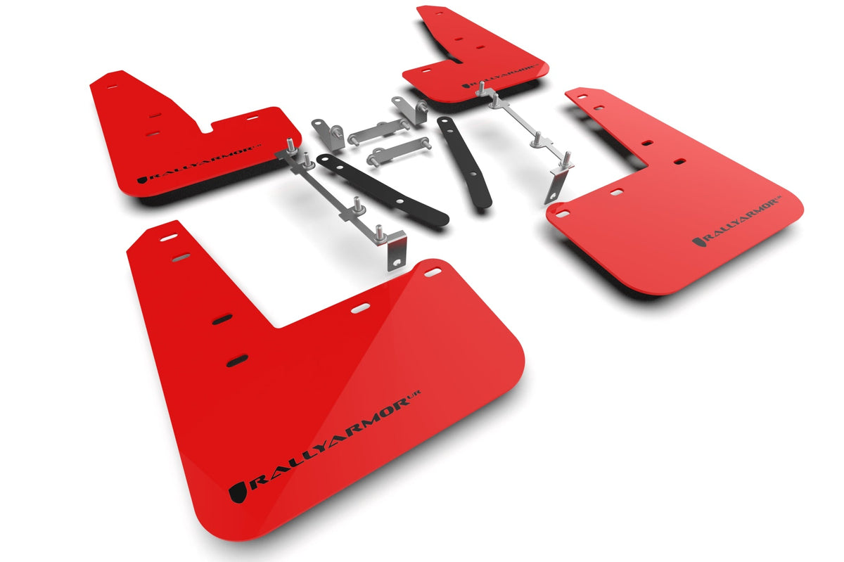 2023+ Toyota GR Corolla Red UR Mud Flap Black Logo