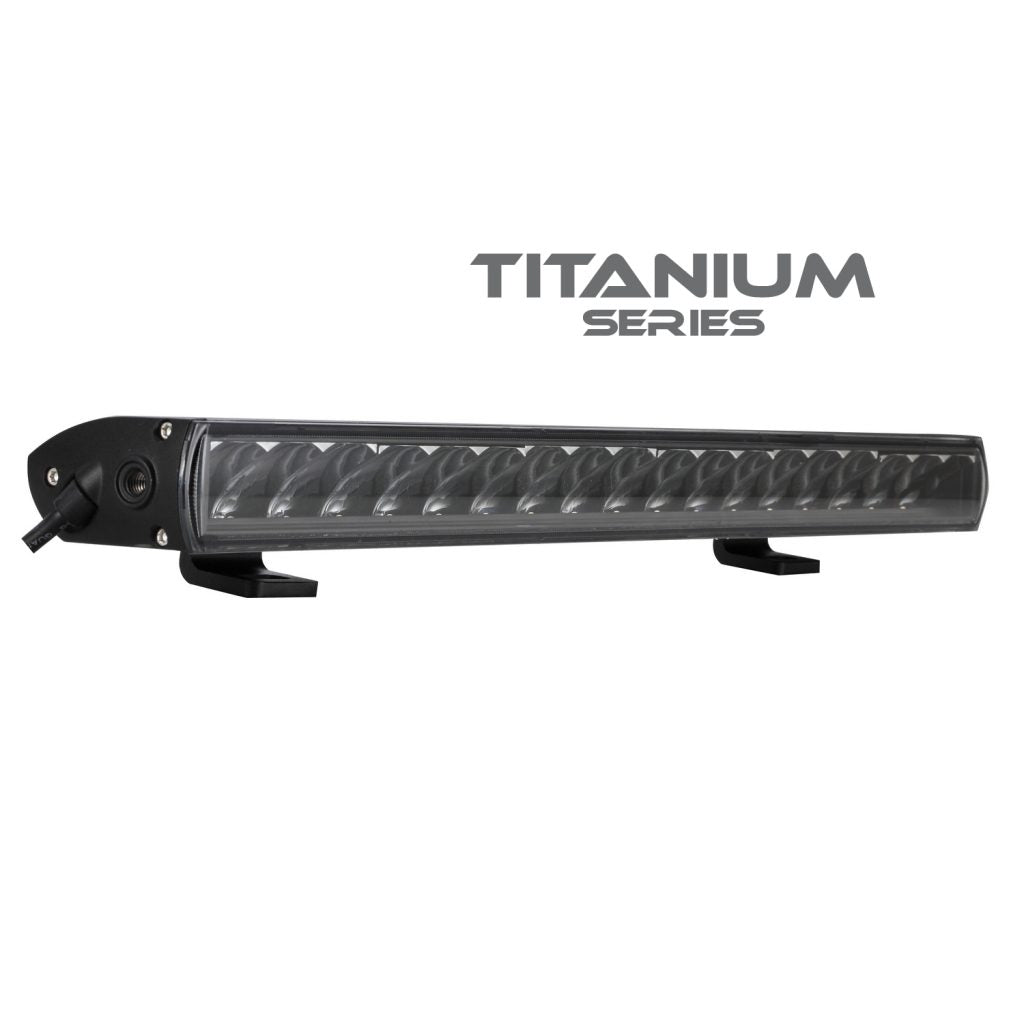Bright Source – SINGLE ROW E-CODE TITANIUM LIGHT BAR 20″