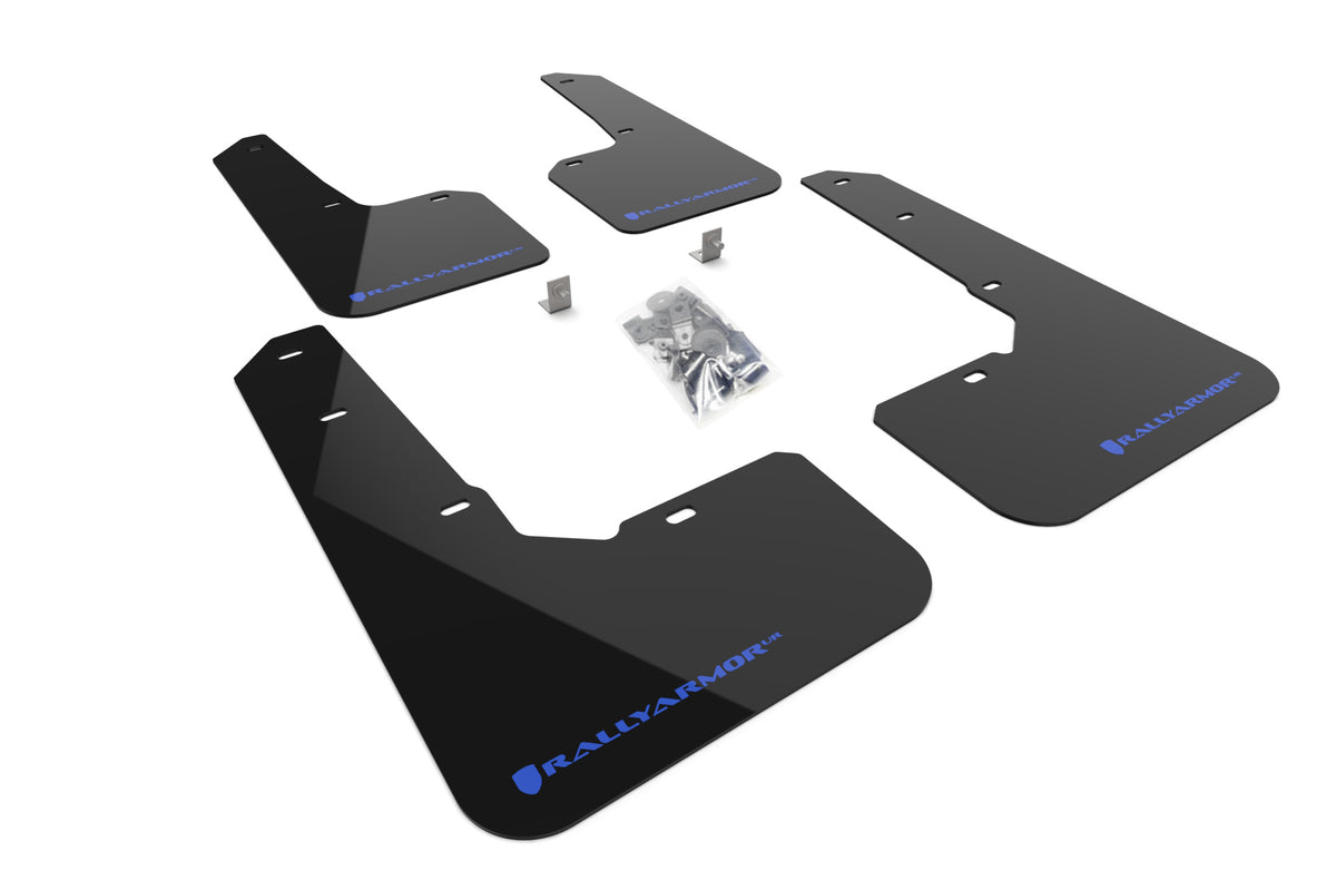 2022+ Subaru Outback Wilderness Black Mud Flap - Blue Logo