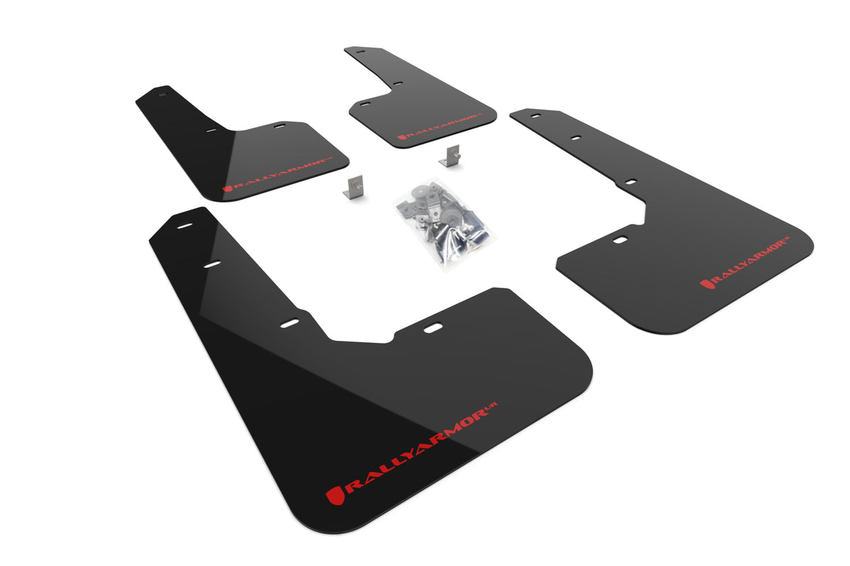 2022+ Subaru Outback Wilderness Black Mud Flap - Red Logo